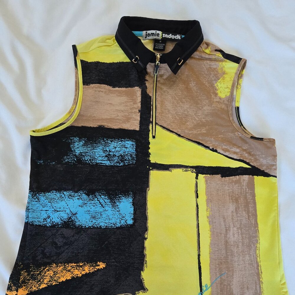 Jamie Sadock Sleeveless Golf Shirt Size M